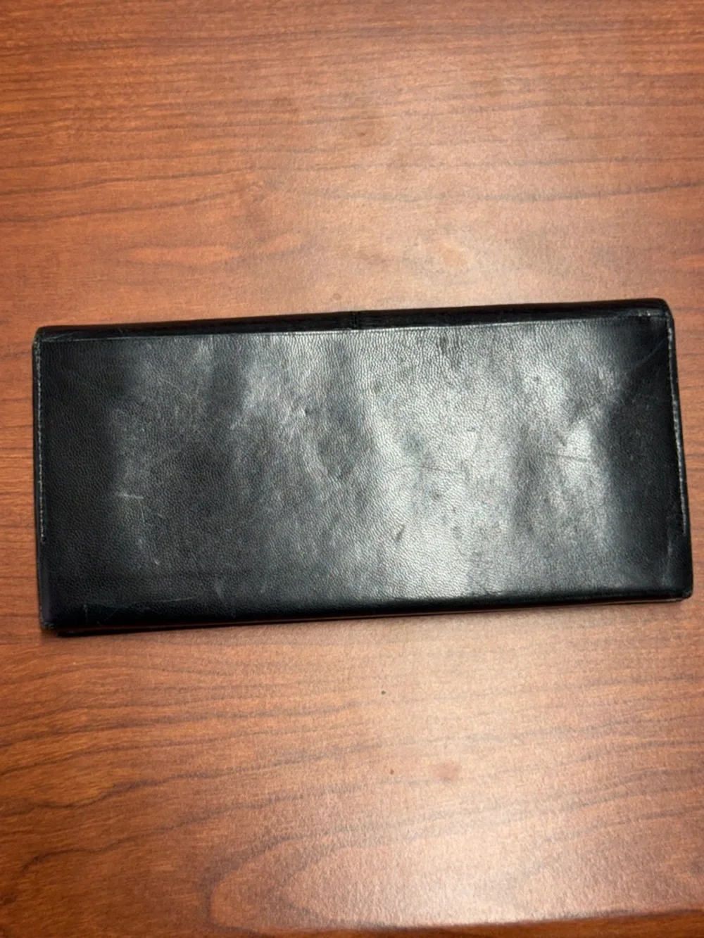 Yves Saint Laurent Black Leather Wallet with Gold YSL Plaque - Picture 4 of 15